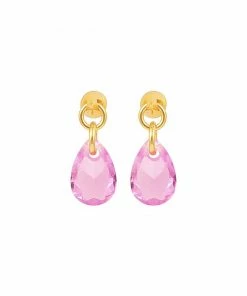 Hultquist Pink Raindrop &oslash;reringe Guld