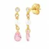 Hultquist Pink Pearl Raindrop &oslash;reringe Guld