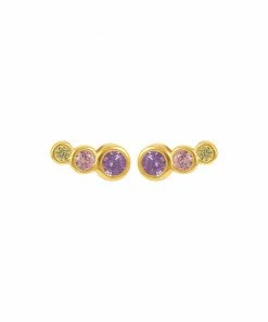 Hultquist Lucian Pink Multi &oslash;reringe Guld