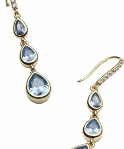 With Love Darling Water Drop Earrings Brass