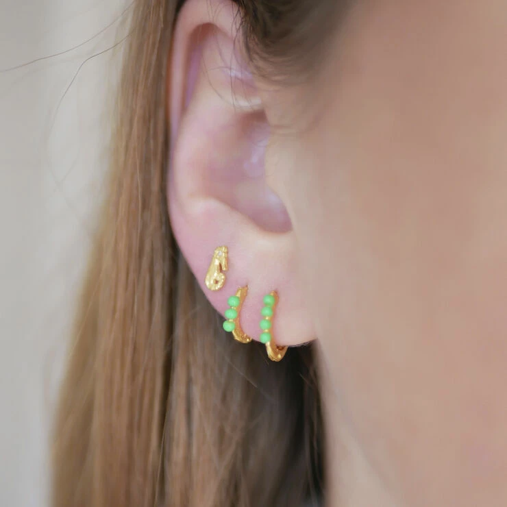 ENAMEL Copenhagen Hoops, Paula 10 Mm Grass Green - Billede 2