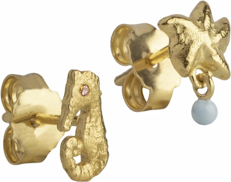 ENAMEL Copenhagen Studs, Seaside Light Pink/Light