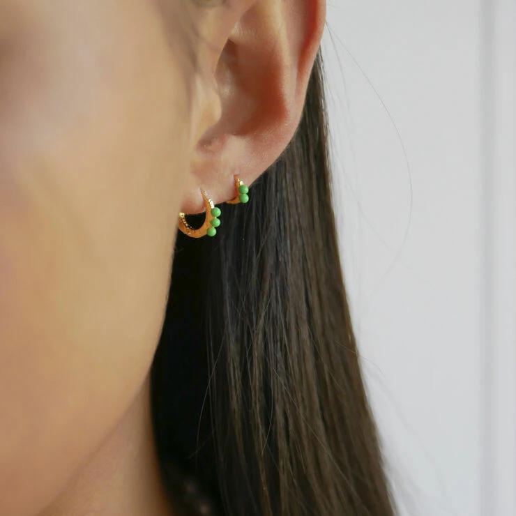 ENAMEL Copenhagen Hoops, Paula 6 Mm Grass Green - Billede 2