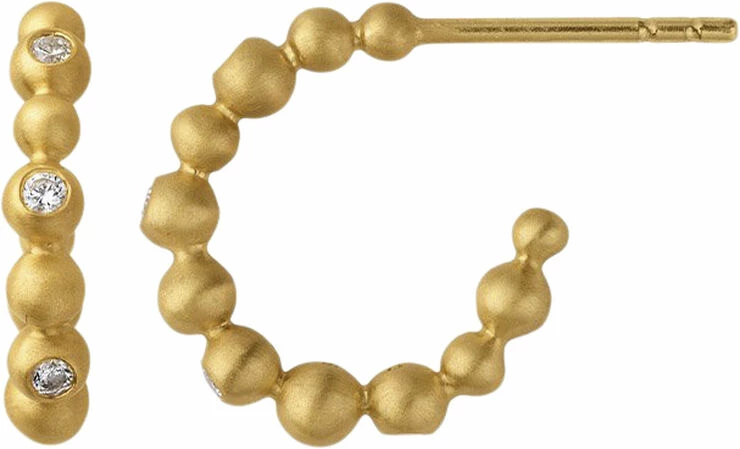 BYBIEHL Pebbles Hoops Small - GP 1 BYBIEHL Pebbles Hoops Small - GP