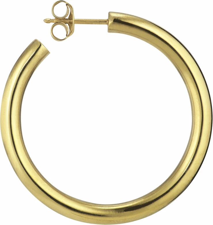 Jane Kønig Slender Hoop, Gold-plated Sterling Silver Guld