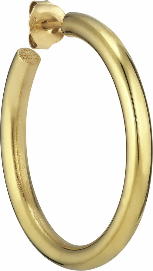 Jane Kønig Slender Hoop, Gold-plated Sterling Silver Guld - Billede 4