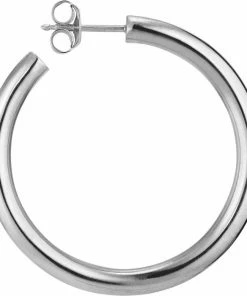 Jane Kønig Slender Hoop, Sterling Silver Sølv