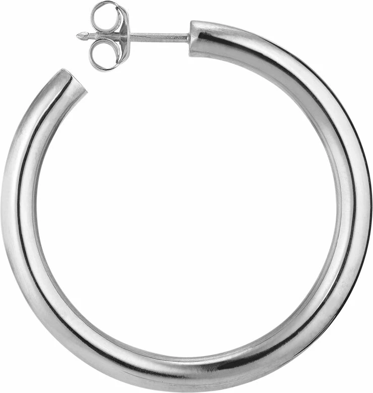 Jane Kønig Slender Hoop, Sterling Silver Sølv
