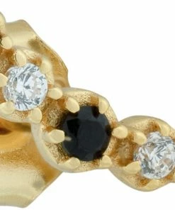 The Earring Shop Curvo Stud Right Gold