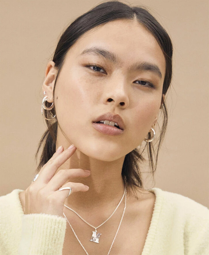 Jane Kønig Rhombus Earring, Sterling Silver 223 - Billede 4